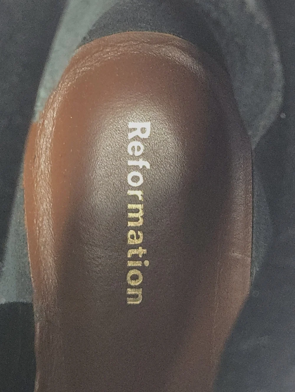 Reformation Alexa Chelsea Boots Black Leather Neoprene‎ Cuff Size 6